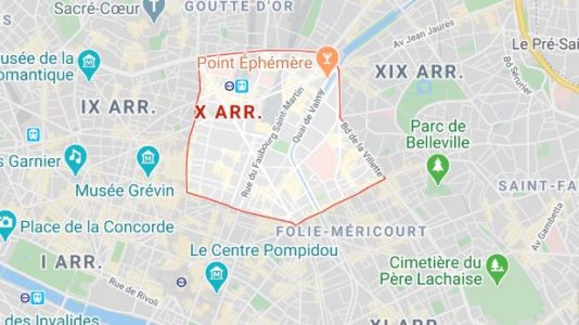 arrondissement 10 maps