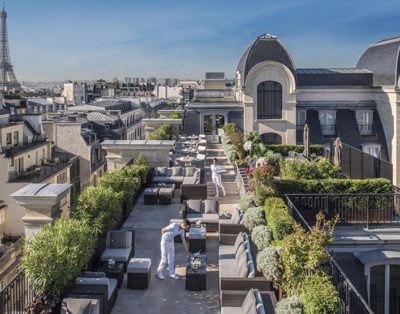Paris from the rooftop: bar, restaurants, apartments, pools
